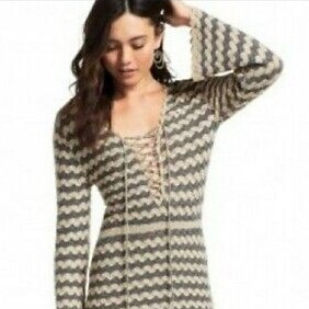 Calypso St. Barth Metallic Cashmere Sweater Dress - XS